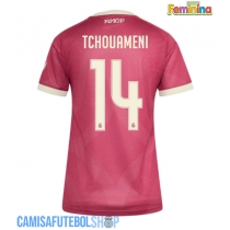 Camisa de time de futebol Real Madrid Aurelien Tchouameni #14 Replicas 3º Equipamento Feminina 2026-27 Manga Curta